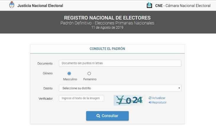 Multa por no votar en Argentina