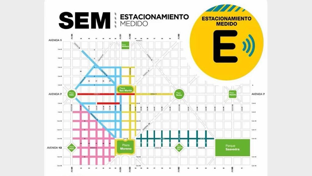 Mapa Estacionamiento La Plata